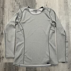 Patagonia Capilene Mens Base Layer Grey Polartec Long Sleeve Size Medium